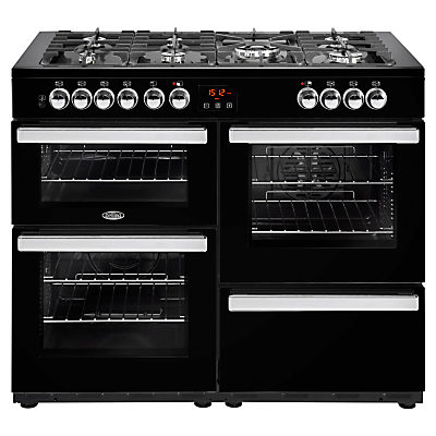 Belling Cookcentre 110DFT Dual Fuel Range Cooker Black